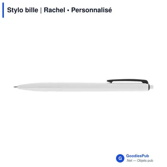 Stylo bille personnalisable avec logo - Modèle Rachel - Image 7