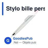 Stylo bille personnalisable en ABS blanc opaque avec logo - Riva - Miniature 3