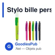 Stylo bille personnalisable en ABS soft touch avec logo - Riva - Miniature 1