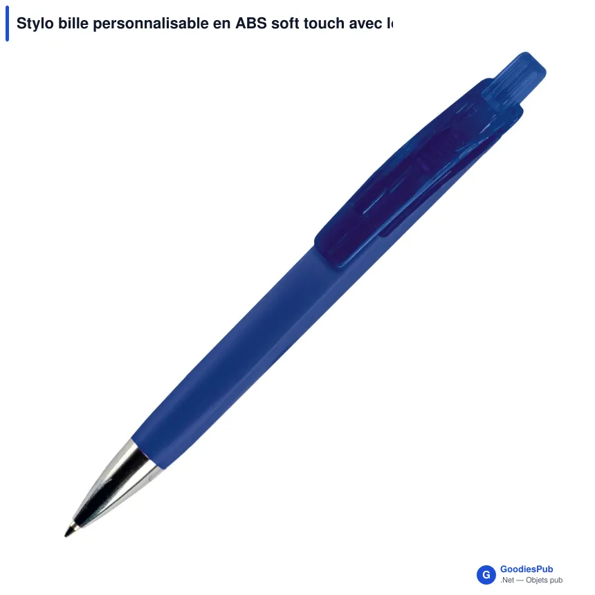 Stylo bille personnalisable en ABS soft touch avec logo - Riva - Image 2