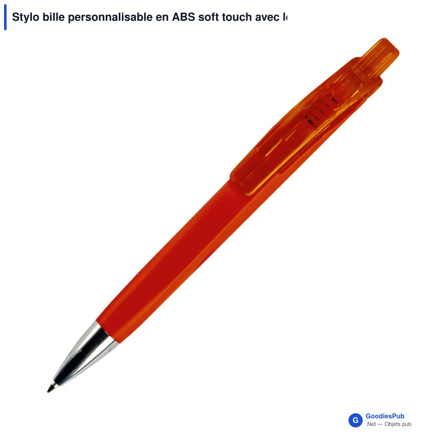 Stylo bille personnalisable en ABS soft touch avec logo - Riva - Image 5