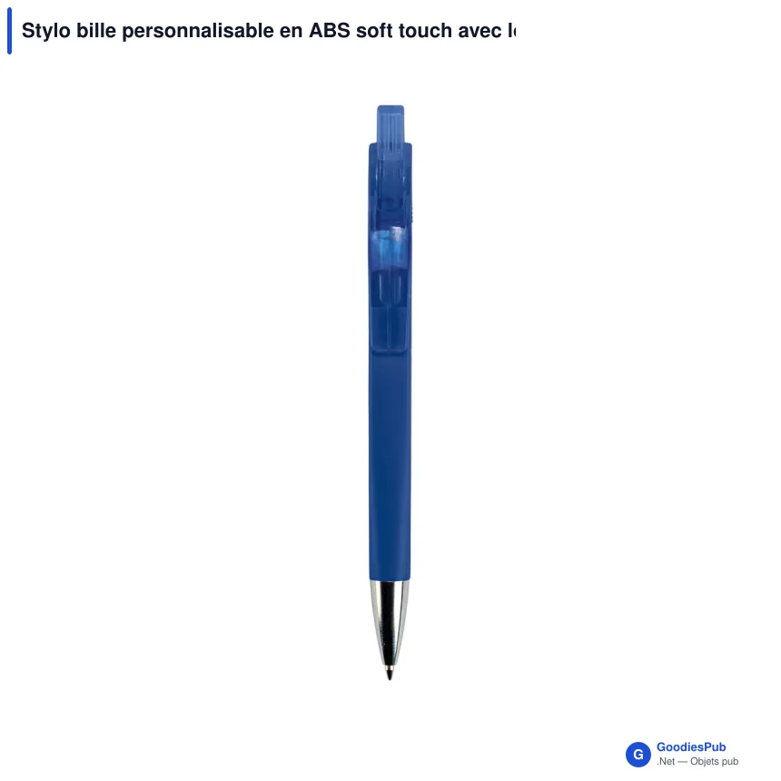 Stylo bille personnalisable en ABS soft touch avec logo - Riva - Image 6