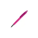 Variante Rose - Stylo bille personnalisable en ABS soft touch avec logo - Riva