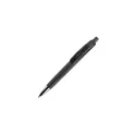 Variante Noir - Stylo bille personnalisable en ABS soft touch avec logo - Riva