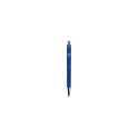 Variante Bleu foncé - Stylo bille personnalisable en ABS soft touch avec logo - Riva