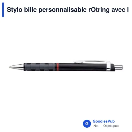 Stylo bille personnalisable rOtring avec logo - Modèle Tikky