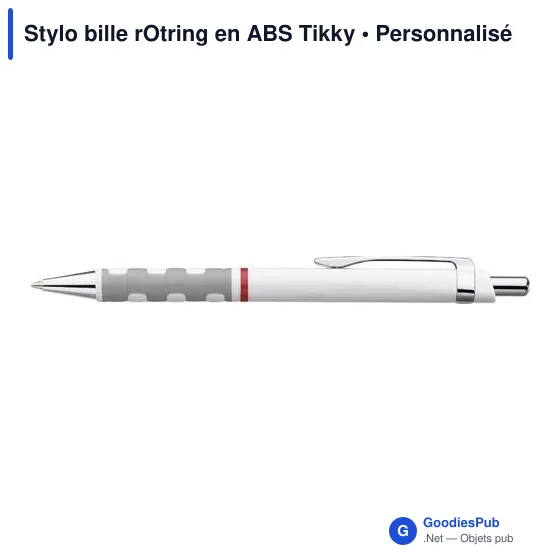Stylo bille personnalisable rOtring avec logo - Modèle Tikky - Image 2