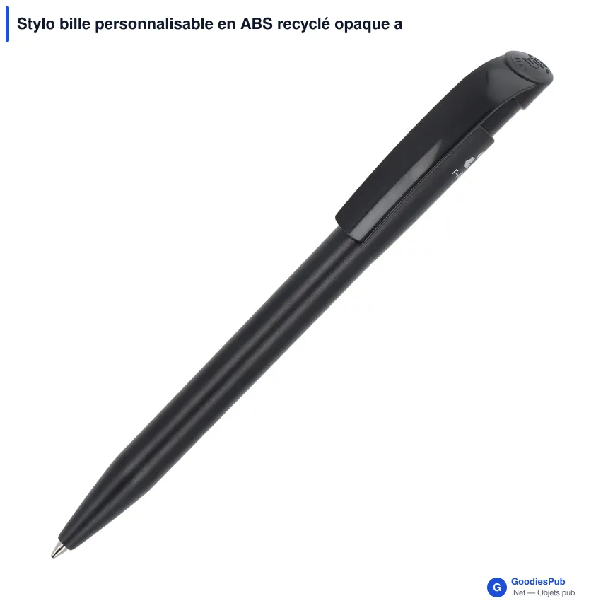 Stylo bille personnalisable en ABS recyclé opaque avec logo - Stilolinea S45 - Image 2