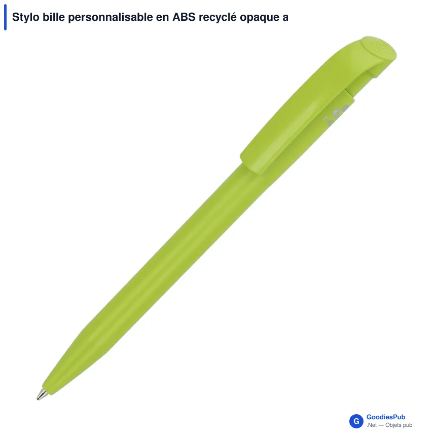 Stylo bille personnalisable en ABS recyclé opaque avec logo - Stilolinea S45 - Image 5