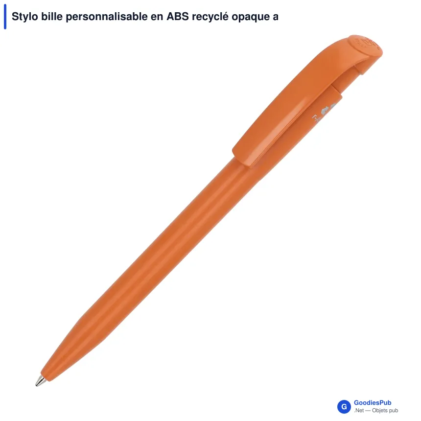 Stylo bille personnalisable en ABS recyclé opaque avec logo - Stilolinea S45 - Image 6