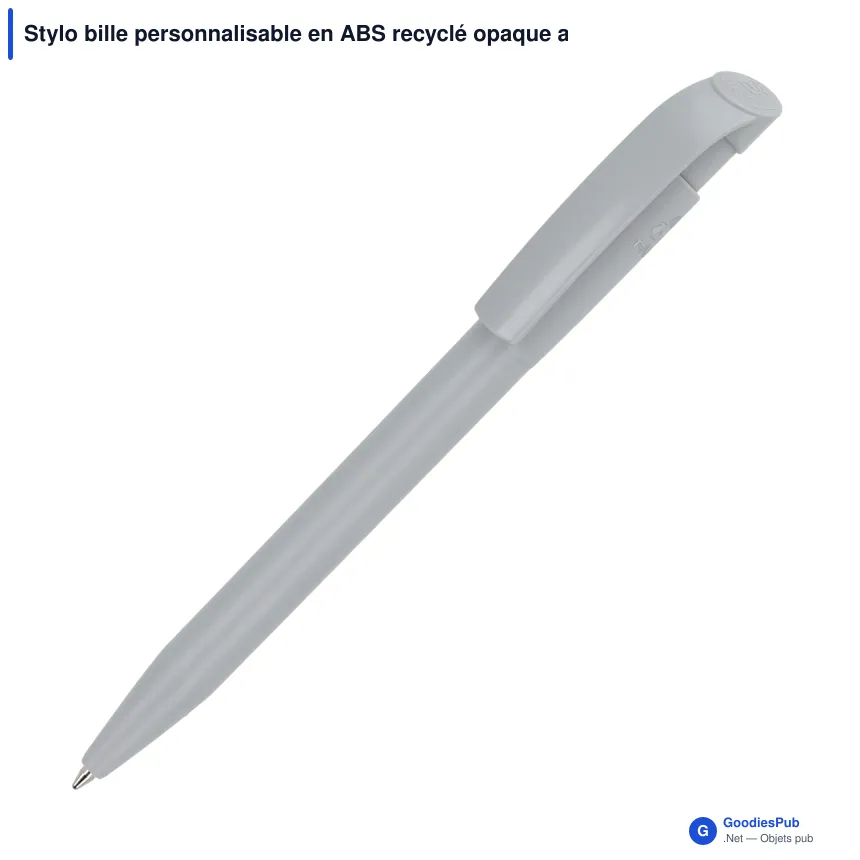 Stylo bille personnalisable en ABS recyclé opaque avec logo - Stilolinea S45 - Image 9