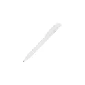 Variante Blanc - Stylo bille personnalisable en ABS recyclé opaque avec logo - Stilolinea S45