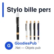 Stylo bille personnalisable en aluminium recyclé avec logo - Sering - Miniature 1