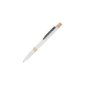 Variante Blanc - Stylo bille personnalisable en aluminium recyclé avec logo - Sering