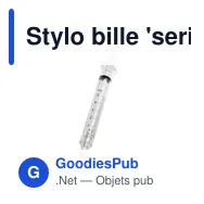 Stylo bille 'seringue' | Christine - Miniature 1