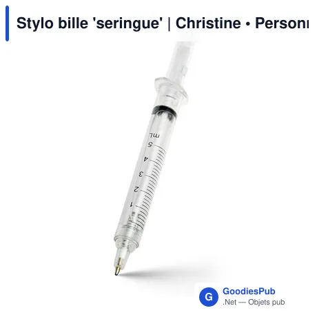 Stylo bille 'seringue' | Christine