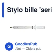 Stylo bille 'seringue' | Christine - Miniature 5