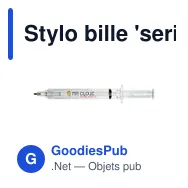 Stylo bille 'seringue' | Christine - Miniature 6
