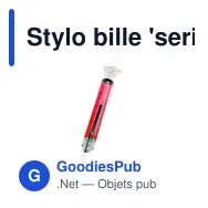 Stylo bille 'seringue' | Christine - Miniature 7