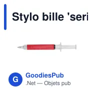 Stylo bille 'seringue' | Christine - Miniature 10
