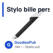 Stylo bille personnalisable soft touch en ABS recyclé avec logo - Slash - Miniature 3