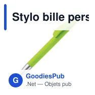 Stylo bille personnalisable soft touch en ABS recyclé avec logo - Slash - Miniature 6