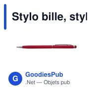 Stylo bille, stylet tactile | Dennis - Miniature 1