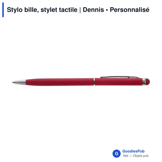 Stylo bille, stylet tactile | Dennis - Image 1