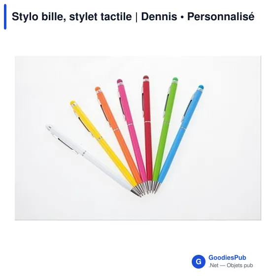 Stylo bille, stylet tactile | Dennis - Image 5