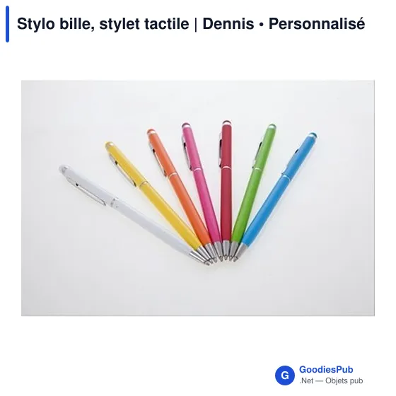 Stylo bille, stylet tactile | Dennis - Image 8