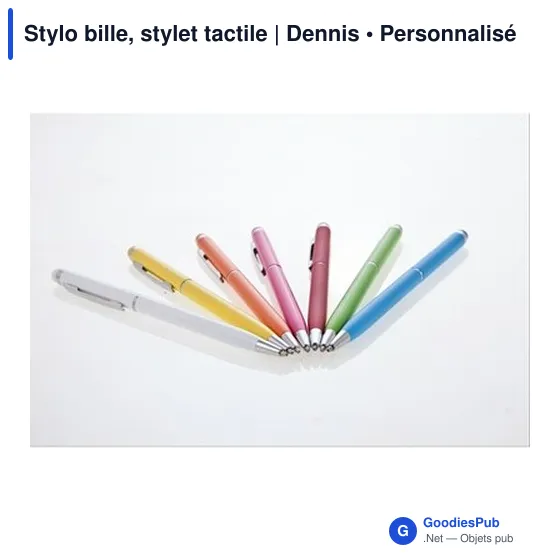 Stylo bille, stylet tactile | Dennis - Image 9