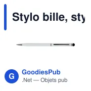 Stylo bille, stylet tactile | Irin - Miniature 1