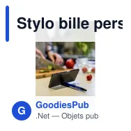 Stylo bille personnalisable avec support de téléphone et logo | Erran - Miniature 4
