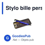 Stylo bille personnalisable avec support de téléphone et logo | Erran - Miniature 5