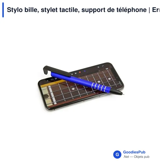 Stylo bille personnalisable avec support de téléphone et logo | Erran - Image 5