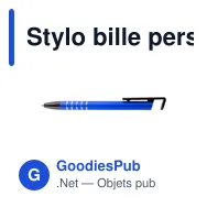 Stylo bille personnalisable avec support de téléphone et logo | Erran - Miniature 9