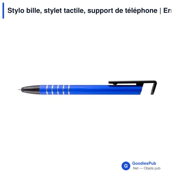 Stylo bille personnalisable avec support de téléphone et logo | Erran - Image 9