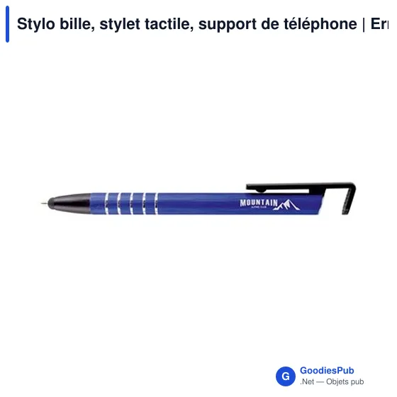 Stylo bille personnalisable avec support de téléphone et logo | Erran - Image 10