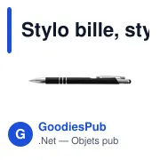 Stylo bille personnalisable avec logo et stylet tactile | Zachary - Miniature 6