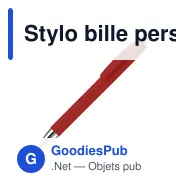 Stylo bille personnalisable en ABS opaque avec logo - Texas - Miniature 2