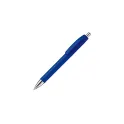 Variante Bleu foncé - Stylo bille personnalisable en ABS opaque avec logo - Texas