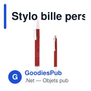Stylo bille personnalisable en ABS rouge avec logo - Texas opaque - Miniature 1