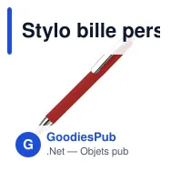 Stylo bille personnalisable en ABS rouge avec logo - Texas opaque - Miniature 2
