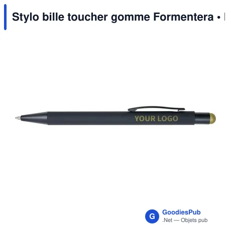 Stylo bille toucher gomme Formentera