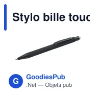 Stylo bille toucher gomme Formentera - Miniature 11