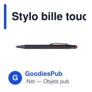Stylo bille toucher gomme Formentera - Miniature 12