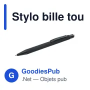 Stylo bille toucher gomme Formentera - Miniature 4