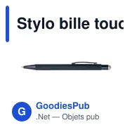 Stylo bille toucher gomme Formentera - Miniature 9