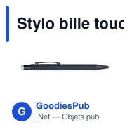 Stylo bille toucher gomme Formentera - Miniature 10