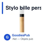 Stylo bille personnalisable en acier inoxydable et bambou - Ankeavec logo - Miniature 3